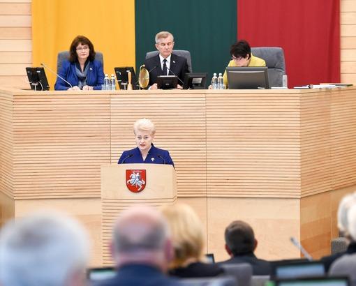 Годовой доклад Президента Литовской Республики Дали Грибаускайте